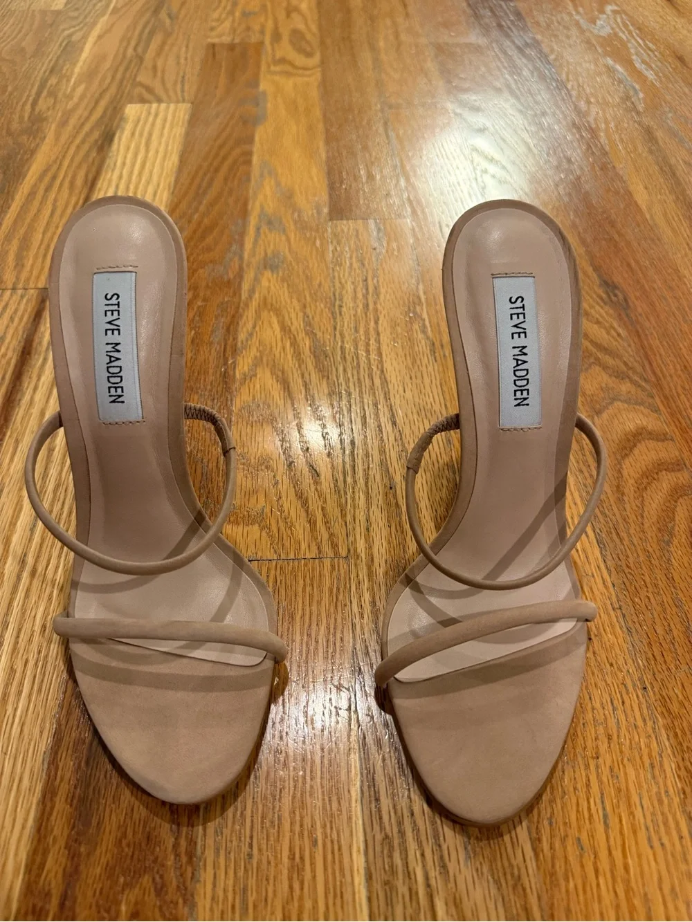 Steve Madden Beige/Nude Strappy Stiletto Sandals